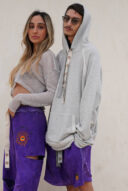 קפוצון אפור גבר כיסים