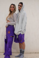 שורט סגול וואש גבר