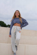 בייס כותנת משי נייבי