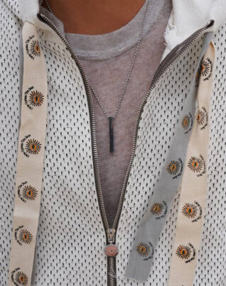 קפוצון רוכסן לבן גבר